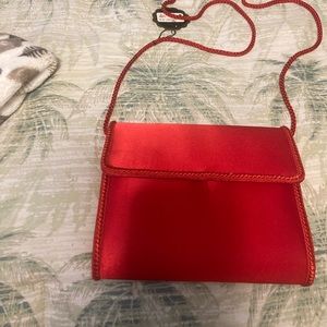 Red dress bag